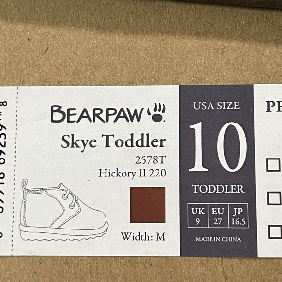 Bearpaw Skye Toddler Boys Suede Boots Size 10 Brown Slip on Lined Winter Shoes - Picture 10 of 16